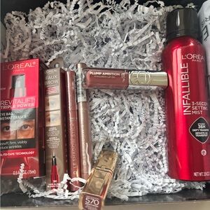 L'Oréal Infallible Eye Makeup Set eye bag remover lipstick faux brow set in spra